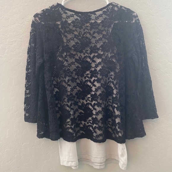 Silvergate boutique black lace blouse  size small - Picture 6 of 9
